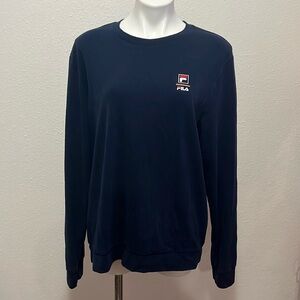 Fila Men’s Navy Long Sleeved Shirt Sz L